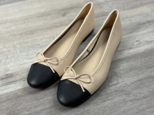 NUEVO | Bailarina H&M | Beige / Negro | T. 42 | Col. 2025 - Imagen 1 de 2