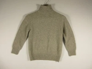 Zara Kids Pullover Knit Turtleneck Crop Sweater Long Sleeve Size 9 Earth Color - Picture 1 of 6