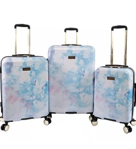 Juicy Couture Women's Sadie 3-Piece Hardside Spinner Luggage Set, Watercolor Pur - Picture 1 of 3