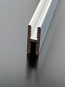 H-Profil 6mm Alu Aluminium (AlMgSi0,5) blank für Alucobond Dibond Dilite Glas - Bild 1 von 2