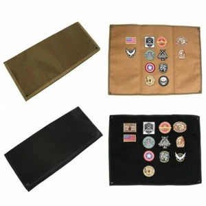 Tactical Military Patch Badges Holder Board Wall Hanging Patch Panel Folding Pad - Picture 1 of 10