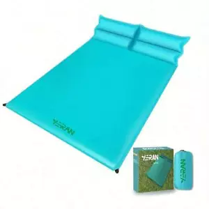 2 - Person 2 - inch Memory Foam Camping Mattress - Self - Inflating, with Pillow - Picture 1 of 7