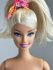 Poupée Barbie nue vintage 1998 jambes articulées platine blonde ponytail OOAK