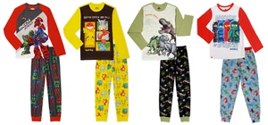 Camisa y pantalones de manga larga de manga larga de los Vengadores/Pokémon/Parque Jurásico para niños 2 piezas - Imagen 1 de 15