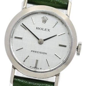 ROLEX Precision K18WG Cal.1400 Silver Dial Hand Winding Ladies Watch_880921 - Picture 1 of 9