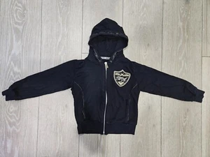 Bacci &Abbracci Super Soft Black Designer Hooded Sweatshirt size 4 Italy - Picture 1 of 4