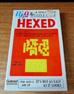 Rare Vintage Hi Q Hexed A Solitaire Puzzle Game 1975 Gabriel Unused & Sealed - Picture 1 of 18