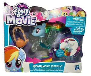 ✅ Nuovo con scatola My Little Pony: The Movie RAINBOW DASH Flip & Flow Seapony Hasbro MLP 2017 - Foto 1 di 5