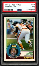 1983 TOPPS O PEE CHEE OPC MLB #143 Tony Gwynn HOF Rookie PSA 7 NM Padres RC Card