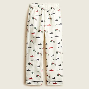 J Crew Crewcuts Pajama Pants Boys MEDIUM (8-9) Christmas Retro Print NEW $49.50 - Picture 1 of 5