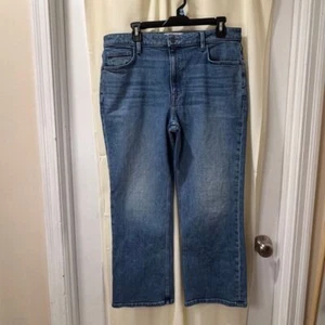 Lafayette 148 New York Denim Cropped Jeans High Rise Blue Size 31 - Picture 1 of 7