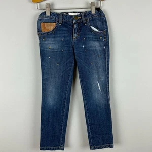 Alviero Martini 1a Classe Italy studded girls jeans size 6 - Picture 1 of 4