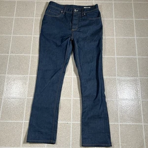 Jeans Zara non lavati grezzi premium denim bottoni mosca made in Turkey taglia 30x28 - Foto 1 di 10