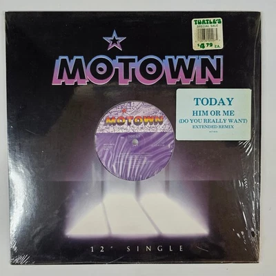 Today - Him Or Me 12" Single Record 1988 Motown R&B 33 RPM - Image 1 of 2
