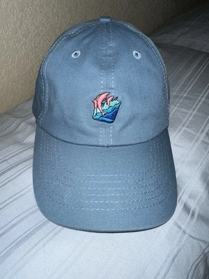 Gorra de delfín rosa con correa trasera adulto talla única azul 100 % algodón Foto 1 de 4