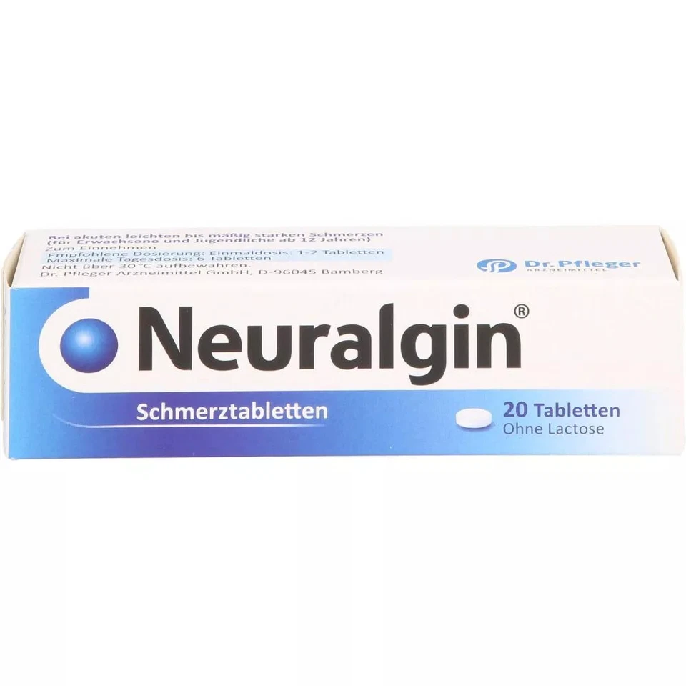 DR. PFLEGER ARZNEIMITTEL GMBH NEURALGIN Tabletten 20 St PZN 03875041#