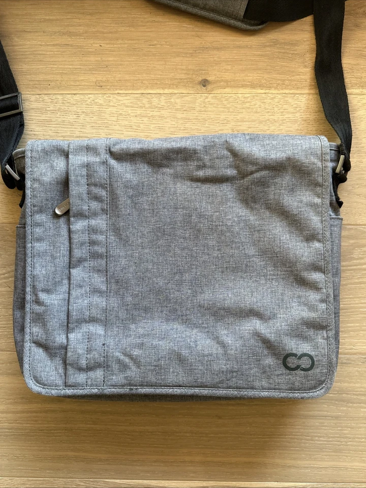 Casecrown Messenger компьютер планшетов ноутбука наплечная сумка серый w/черный отделки - Изображение 1 из 3