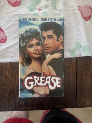 Grease VHS 1977 John Travolta Olivia Newton - Image 1 of 3