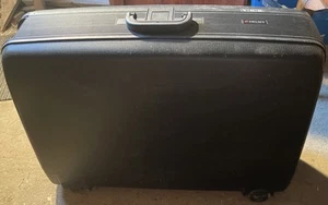 Vintage DELSEY hardside Rolling Luggage Suitcase 28in l x20in h x8in w - Picture 1 of 14