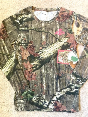 Camiseta pequeña para mujer Mossy Oak manga larga Break Up Infinity - Nueva Foto 1 de 4