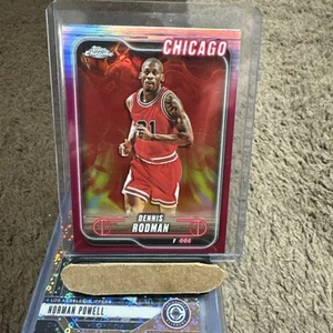 2025 Topps Chrome Basketball Pink Refractor Dennis Rodman #95 - Picture 1 of 2