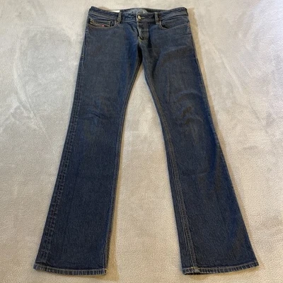 Diesel Jeans Men FIT 34x34 Blue Denim Zatiny Regular Bootcut Leg Dark Button Fly - Image 1 of 4