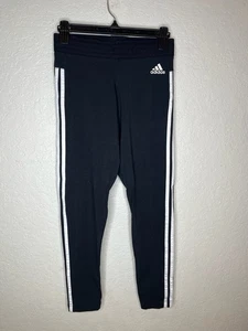 Adidas klassische sportliche Damen-Capri-Jogginghose Medium M 12-14 – schwarz – Baumwolle - Bild 1 von 4