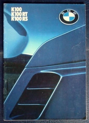 BMW K100, K100RT and K100RS MOTORCYCLES Sales Brochure 1985 #3 11 20 28 20 1/85 - Image 1 of 3