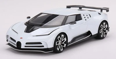 1:18 TRUESCALE Bugatti Centodieci White Top Speed TS0480 - Immagine 1 di 2
