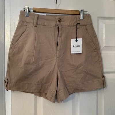 New Look Women's Beige Chino Shorts.  Size 12 Regular. Brand New with Tags! - Image 1 of 4