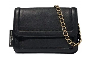 Marc Jacobs The Cushion Leder Schultertasche schwarz ~ Neu mit Etikett - Bild 1 von 11