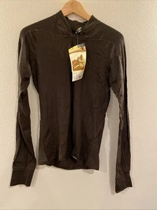 NWT Patagonia Wool 3 V Neck Baselayer Women’s Medium Brown - Picture 1 of 7