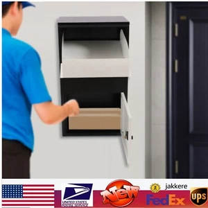 Package Delivery Box Mail Parcel Drop Mailbox Home Container Outdoor Porch +Lock - Picture 1 of 15