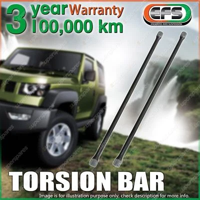 Pair EFS Heavy Duty Torsion Bar for HOLDEN JACKAROO SWB 4WD IFS 1983 TO 4/1992 - image 1 of 2
