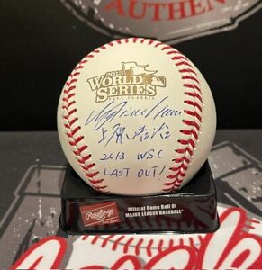 Koji Uehara Signed Auto Kanji 2013 World Series Baseball 3x Insc Beckett BAS COA