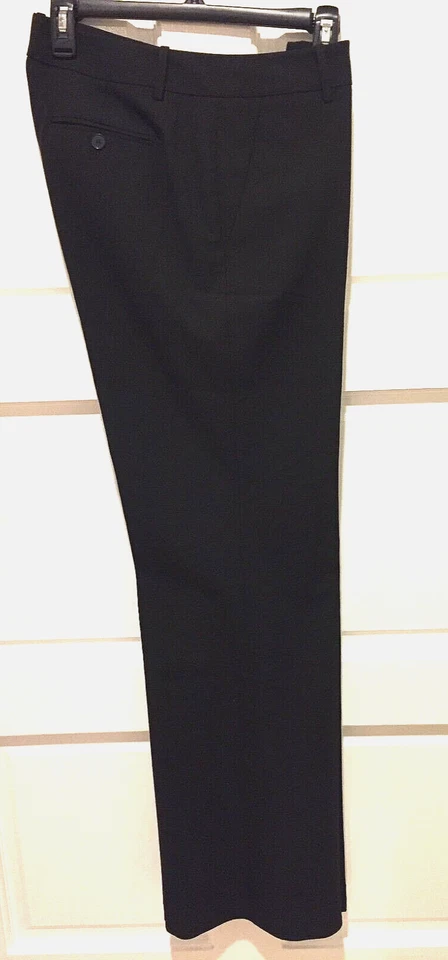 Women's Black HALOGEN Taylor Fit Dress Trousers Flared Pants, Size 8. - Image 1 of 4