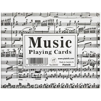 Music Playing Cards / Double Deck / No. 224737 made in Austria by Piatnik / *NEW - Изображение 1 из 4