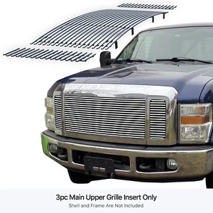 Fits 08-10 Ford F250/F350/F450/ F550 Main Upper Billet Grille Insert - Picture 1 of 7