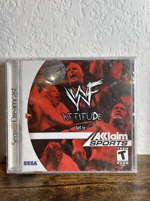 WWF Attitude Brand NEW Factory Sealed Sega Dreamcast Wrestling Game WWE 1999 - Image 1 of 4