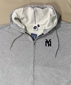 Vintage 90’s Blue Marlin Men’s NEW YORK HIGHLANDERS Zip Up Hoodie, Gray, Size L - Picture 1 of 9