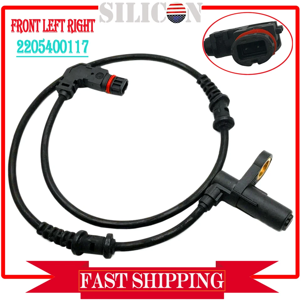 Sensor de velocidad de rueda ABS delantero L&R para Mercedes-Benz E250 E300 E350 E400 E500 E550 Foto 1 de 4