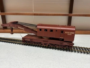 Max Gray O 2 Rail Brass 200 Ton Bucyrus Erie Wrecker Crane USED - Picture 1 of 8