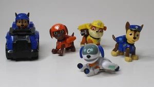5 Paw Patrol Mini Figuren Rubble, Chase, Chase on Truck, Zuma, Robo Dog - Bild 1 von 9