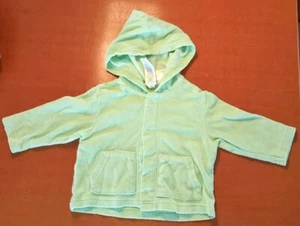 Hellgrüne Frotteejacke von GAP, Gr. 56-66 - Bild 1 von 4