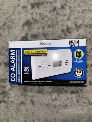 Kidde KN-COPP-B-LPM alarme de monóxido de carbono operado por bateria com display digital - Imagem 1 de 2