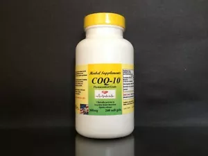 Coq-10 q10 ubiquinone 300mg, co-enzyme, anti-aging ~ 240, 480 or 720 soft gels - Picture 1 of 5