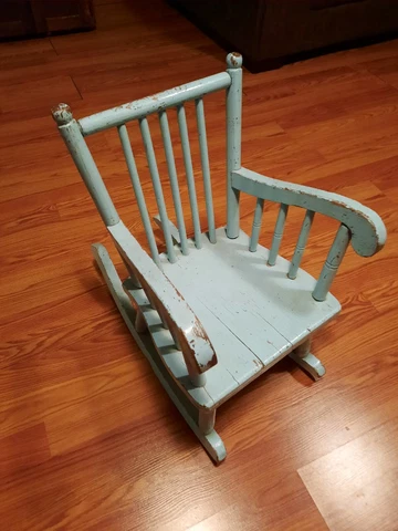 vintage wooden childs rocker Cover
