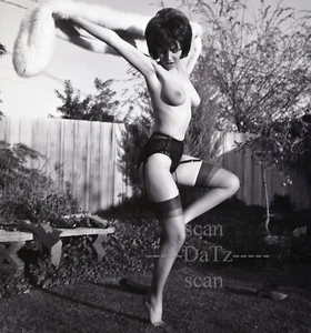 1960 Vogel negativo-desnudo morena pinup chica rosa negra-pastel de queso v201654 - Imagen 1 de 1