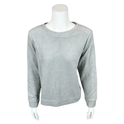 Denim & Co. Women's Comfort Zone Baby Sherpa Crewneck Pullover Top Large Size - Image 1 of 2