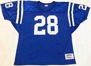Vintage Wilson NFL Indianapolis Colts FAULK #28 Football Jersey XXL Blue USA